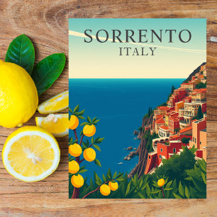 ソレント、イタリアレモン旅行レトロ ポストカード