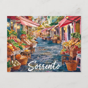 ソレント・イタリア絵を描市場 ポストカード