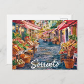 ソレント・イタリア絵を描市場 ポストカード (正面/裏面)