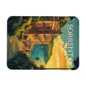 ソレント・イタリア鮮やか- Cityscape マグネット (横)