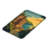 ソレント・イタリア鮮やか- Cityscape マグネット (左側)