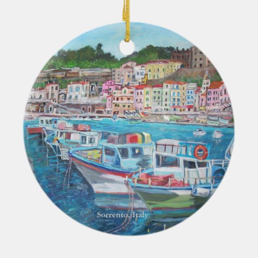 ソレント、イタリア-オーナメント セラミックオーナメント (裏面)