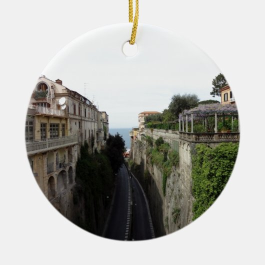 ソレント、イタリア セラミックオーナメント (正面)
