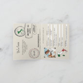 ソレント・イタリア・パスポート結婚式招待状 招待状 (内部)