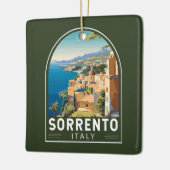 ソレントItalyトラベルアートヴィンテージ セラミックオーナメント (左)