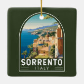 ソレントItalyトラベルアートヴィンテージ セラミックオーナメント (裏面)