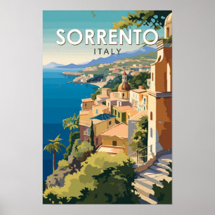 ソレントItalyトラベルアートヴィンテージ ポスター