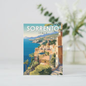 ソレントItalyトラベルアートヴィンテージ ポストカード (スタンド正面)