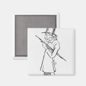 ソレン・アビー・キエルケガードの風刺画 マグネット (正面/裏面)