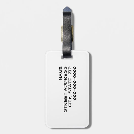 ソロの恋しく思パズルの写真 ラゲッジタグ (裏面縦)