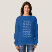 ソロディオスのバスタ（何の邪魔もしない） スウェットシャツ (正面フル)