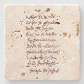 ソロディオスのバスタ（何の邪魔もしない） ストーンコースター (正面)