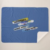 ソロハイキング、あなたのペース、あなたのリズム、自由。 シェルパブランケット (正面(横))