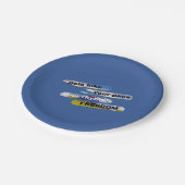 ソロハイキング、あなたのペース、あなたのリズム、自由。 ペーパープレート (アングル)