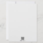 ソロピンクのクリスマスツリーとゴールデンスターフラットカード (裏面)