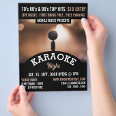 ソロマイク、カラオケイベント広告ズ チラシ (手)