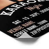 ソロマイク、カラオケイベント広告ズ ポスター (角)