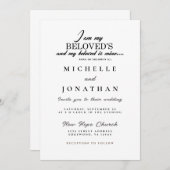 ソロモモダンン・バイブル・クリスチャンの結婚歌 招待状 (正面/裏面)