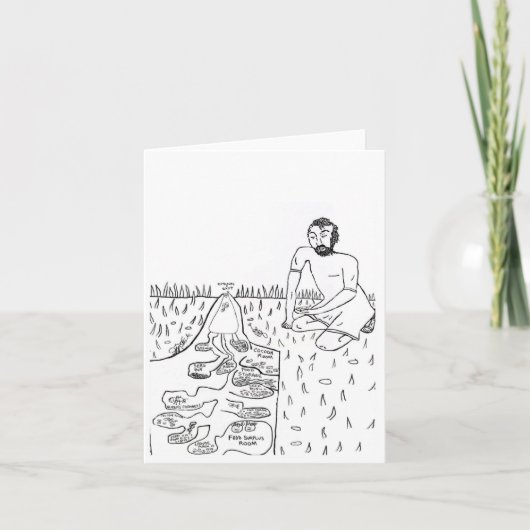 ソロモンがアリを観察する 🐜 サンキューカード (正面)