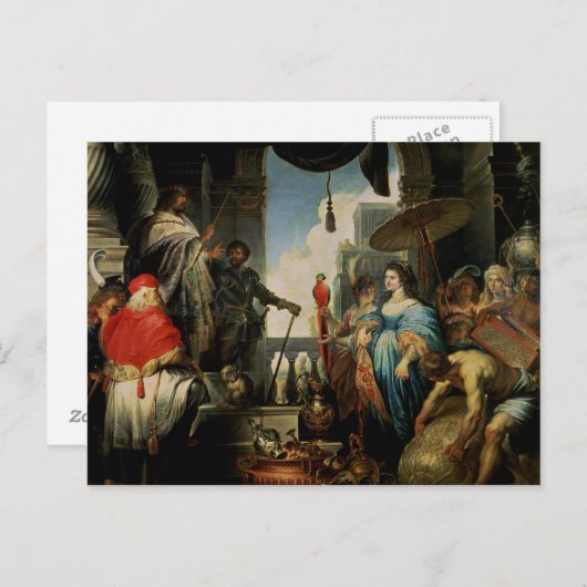 ソロモンとシェバの女王 ポストカード (正面/裏面)