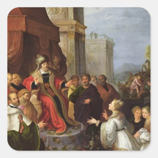 ソロモンとシバの女王 スクエアシール (正面)