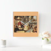 ソロモンとシーバの女王 – ジョバンニ・デ・ミン スクエア壁時計 (ホーム)