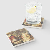 ソロモンとシーバの女王 – ジョバンニ・デ・ミン ストーンコースター (横)