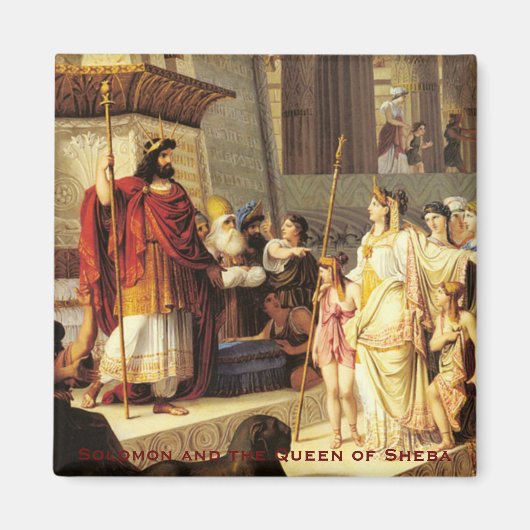ソロモンとシーバの女王 – ジョバンニ・デ・ミン マグネット (正面)