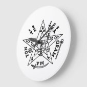 ソロモンのペンタグラム ラージ壁時計 (傾斜)