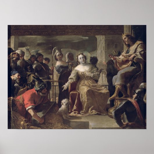 ソロモンの前のシバの女王 ポスター (正面)