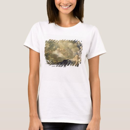 ソロモンの夢c.1693 (キャンバス上の油) tシャツ (正面)