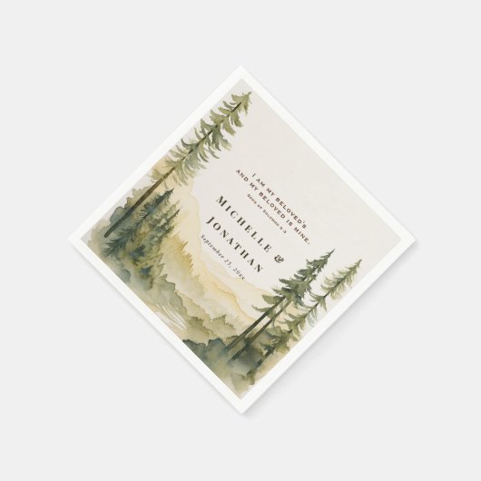 ソロモンの歌わたしは愛する聖書の結婚歌 スタンダードカクテルナプキン (角)