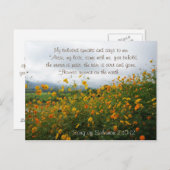 ソロモンの歌2:10わたしの愛を起こ来せよ ポストカード (正面/裏面)