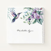 ソロモンの歌2:11-12ハミングバード花バイブル ノートブック (裏面)