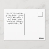 ソロモンの歌2:11-12ハミングバード花バイブル ポストカード (裏面)