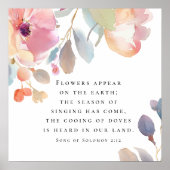 ソロモンの歌2:12花が聖書に現結婚れる ポスター (正面)