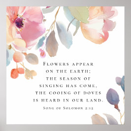 ソロモンの歌2:12花が聖書に現結婚れる ポスター