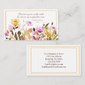 ソロモンの歌2:12花は地上に現れる 名刺 (正面/裏面)