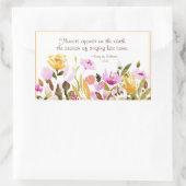 ソロモンの歌2:12花は地上に現れる 長方形シール (バッグ)