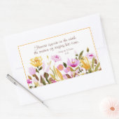 ソロモンの歌2:12花は地上に現れる 長方形シール (封筒)