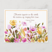 ソロモンの歌2:12 地に花が咲く ポストカード (正面)