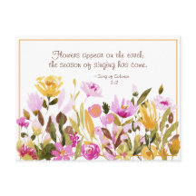 ソロモンの歌2:12 地に花が咲く