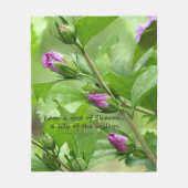 ソロモンの歌2:1 フリースブランケット (正面)