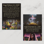 ソロモンの歌2:8-10と4:6-7 KJVカードボックス 名刺 (正面/裏面)