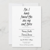 ソロモンの歌3:4わたしの魂が愛しているものを見つけた 招待状 (正面)