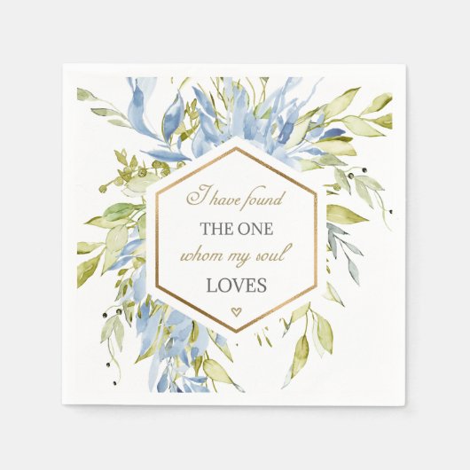 ソロモンの歌3:4わたしはその歌を見つけた スタンダードカクテルナプキン (正面)