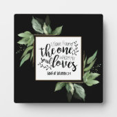 ソロモンの歌3:4わたしはひとりの歌を見つけ結婚た フォトプラーク (正面)