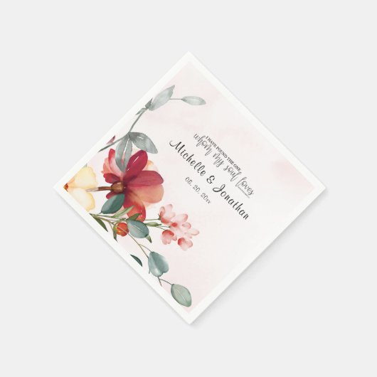 ソロモンの歌3:4わたしは一つのフローラを見つけた スタンダードカクテルナプキン (角)