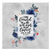 ソロモンの歌3:4わたしは一つのフローラを見つけた ポスター (正面)