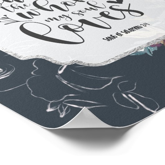 ソロモンの歌3:4わたしは一つのフローラを見つけた ポスター (角)